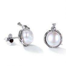 zilveren parel oorbellen kopen online van leuke sieraden webwinkle ikbensieraden.nl