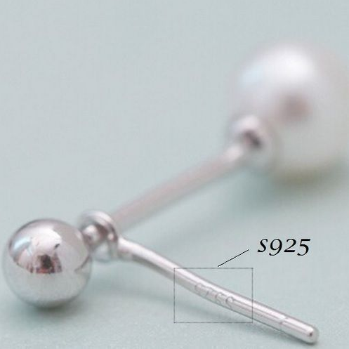 Oorhangers-double-dots-zilveren-bal-met-imitatie-parel-S925