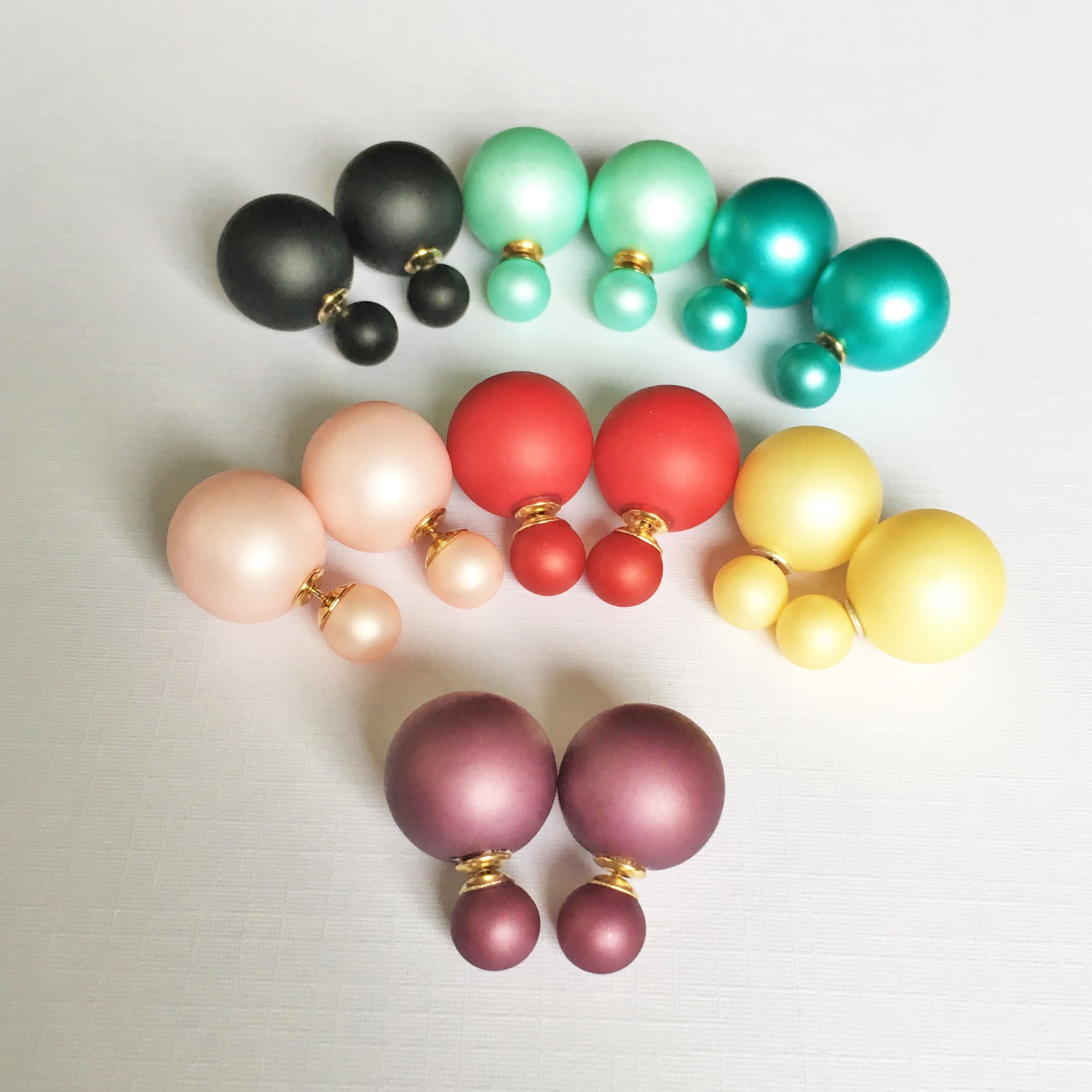double-dots-oorbellen-candy-matte-kleuren