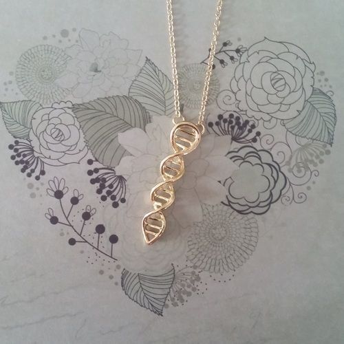gouden-ketting-DNA-double-helix-gold-plated