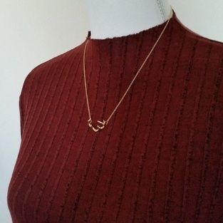 gouden-ketting-grote-gewei-gold-plated
