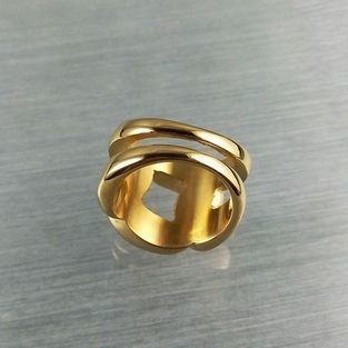 gouden-ring-unisex-roestvrij-stalen-keten-gold-plated