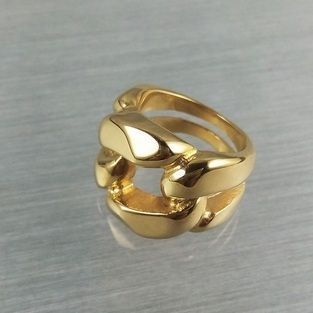 gouden-ring-unisex-roestvrij-stalen-keten-gold-plated